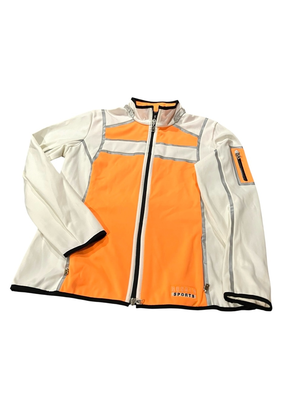 Bogner Orange and White Utility Jacket NWOT